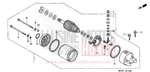 MOTEUR DE DEMARRAGE CB500S2 de 2002